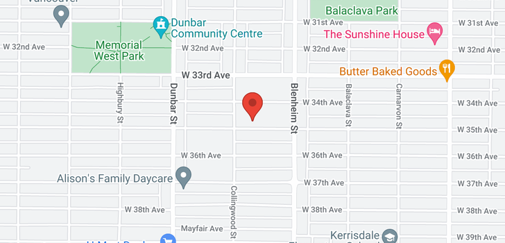map of 3441 W 35TH AVENUE